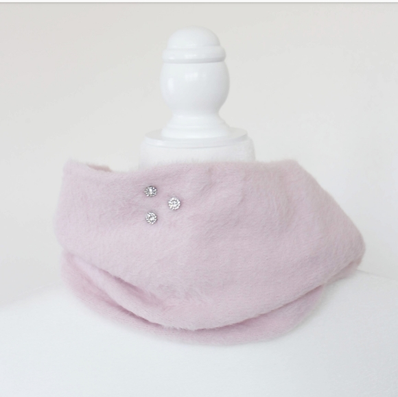 NWT KARL LAGERFELD INFINITY PINK SCARF - Picture 2 of 6